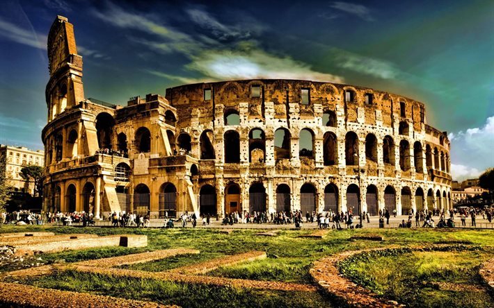 Colosseum, Rom, Italien, Roms sev&#228;rdheter, turism