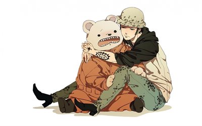 One Piece, Bepo, Talking polar bear, Japanese manga, art, characters