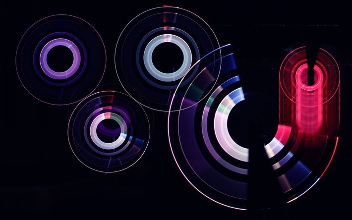 purple circles, pink circles, abstract circles