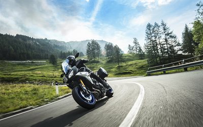 A Yamaha 900 GT Tracer, estrada, 2019 motos, motociclista, japon&#234;s motocicletas, Yamaha