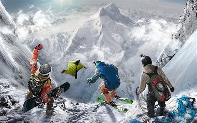 Steep Season Pass, poster, Ubisoft, 2018 games, extreme, Steep