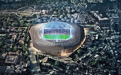 Stamford Bridge, lo Stadio Nuovo Progetto, Londra, Inghilterra, il Chelsea FC Stadium, il progetto di ricostruzione