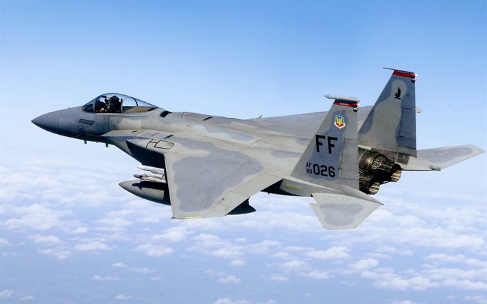 McDonnell Douglas F-15 Eagle, amerikkalainen taistelija, US Air Force, F-15, modern combat lentokoneiden, USA