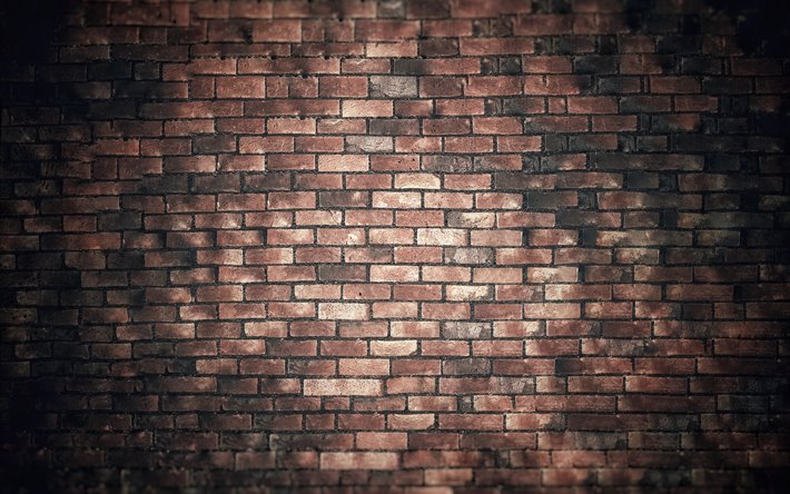 la brique texture de brique, fond, grunge texture de brique, mur de Brique texture, brun briques