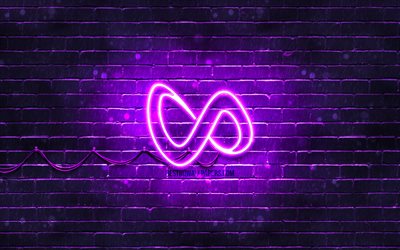 DJ Cobra violeta logotipo, 4k, superstars, DJs franceses, violeta brickwall, DJ Cobra logotipo, William Sami Etienne Grigahcine, estrelas da m&#250;sica, DJ Cobra neon logotipo, DJ Cobra