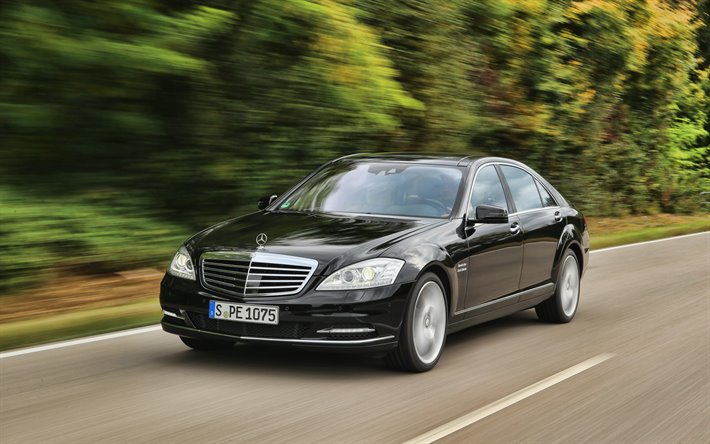 Mercedes-Benz S500, 4k, voitures de luxe, W221, voitures allemandes, Mercedes, Mercedes W221