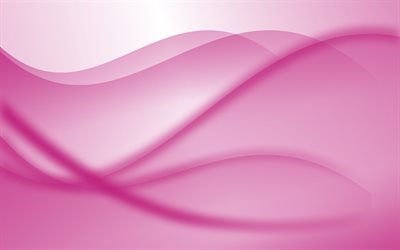 Download wallpapers pink wavy background, 3D waves textures, pink waves ...