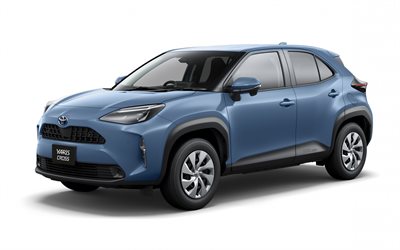 Toyota Yaris Cross, 2021, blue compact crossover, new blue Yaris Cross, Japanese cars, Toyota