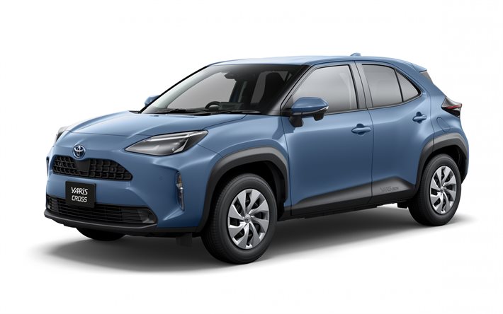 Toyota Yaris Cross, 2021, crossover compacto azul, novo Yaris Cross azul, carros japoneses, Toyota