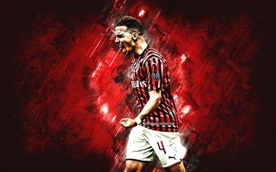 Ismael Bennacer, AC Milan, Cezayirli futbolcu, portre, Serie A, İtalya, futbol