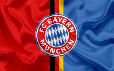 FC Bayern M&#252;nchen, Saksa, football club, tunnus, Bayern logo, Saksan jalkapallon liiga, Bundesliiga, jalkapallo