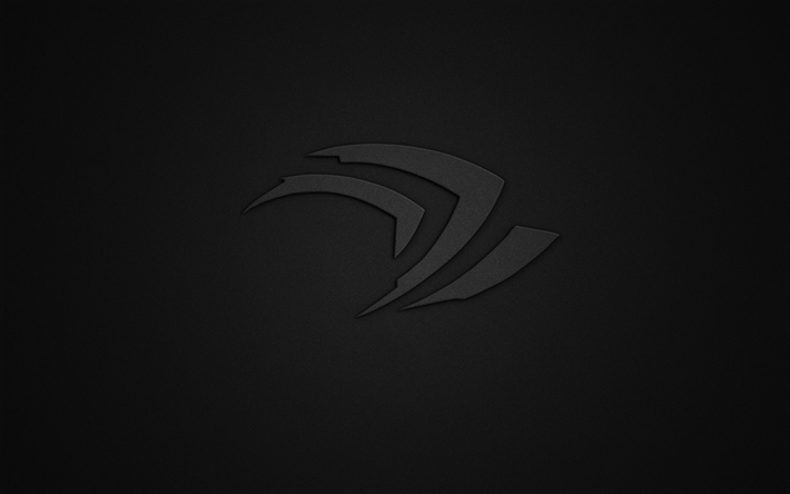 Nvidia, creative, logo, dark background, grunge, Nvidia logo