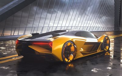 Lamborghini Den Tredje &#197;rtusendet, baksida, 2019 bilar, bilar, italienska bilar, Det Tredje &#197;rtusendet, supercars, Lamborghini