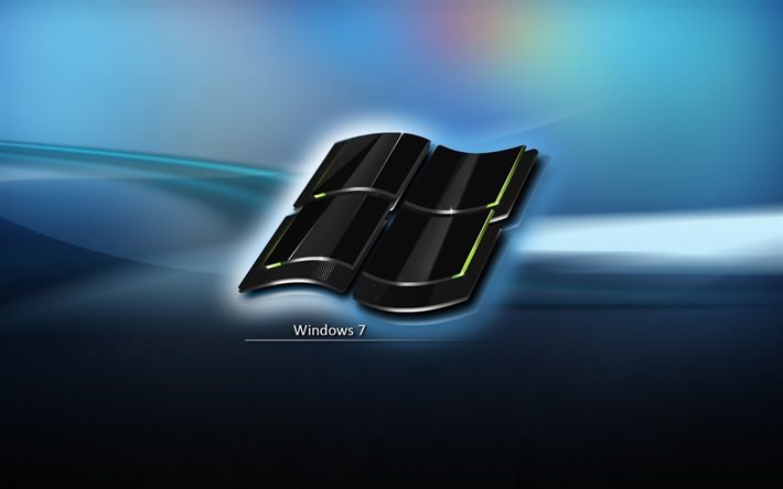 Download Wallpapers Windows 7 3d Logo 4k Blue Abstract Background Windows Seven Windows 7 Logo Operating Systems Windows 7 For Desktop Free Pictures For Desktop Free