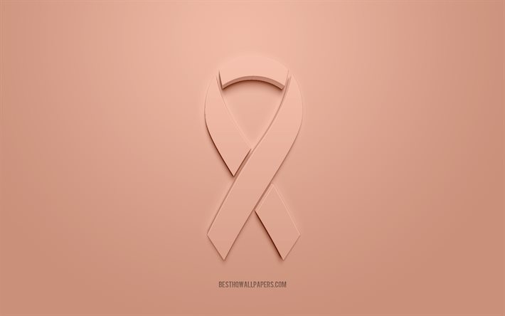 Nastro cancro uterino, nastro viola 3d, nastro di consapevolezza del cancro uterino, cancro uterino, sfondo viola, nastri di cancro, nastri di consapevolezza