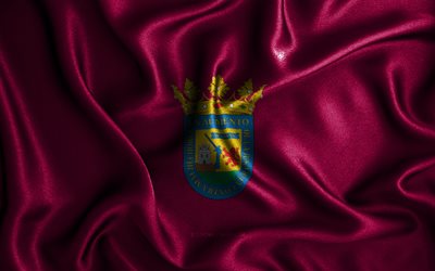 Alava flag, 4k, silk wavy flags, spanish provinces, Day of Alava, fabric flags, Flag of Alava, 3D art, Alava, Europe, Provinces of Spain, Alava 3D flag, Spain