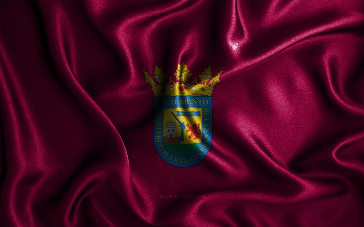 Alava flagga, 4k, silkesv&#229;giga flaggor, spanska provinser, Alavas dag, tygflaggor, Alavas flagga, 3D -konst, Alava, Europa, Spaniens provinser, Alava 3D -flagga, Spanien