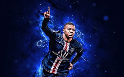 Download wallpapers Kylian Mbappe, 2019, french footballers, goal, PSG ...