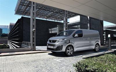Peugeot e-Expert, 4k, elbilar, 2020 bilar, minibuss, 2020 Peugeot Expert, franska bilar, Peugeot