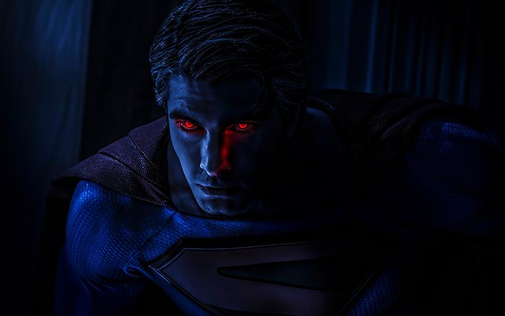 Superman, t&#233;n&#232;bres, super-h&#233;ros, Marvel Comics, yeux rouges