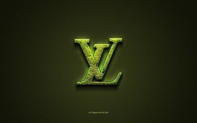 لويس فيتون, شعار جميل أخضر, شعار فن الأزهار, شعار لويس فويتون, نسيج من ألياف الكربون الخضراء, فني إبداعي