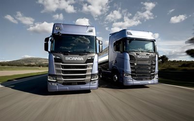 Scania, 2017, caminh&#245;es, Scania R500, os novos caminh&#245;es, Scania S730