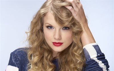 Taylor Swift, Amerikalı şarkıcı, sarışın, portre