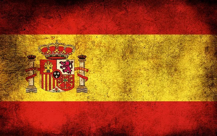 Espanjan lippu, Espanjan lipun alla, Espanja, Euroopassa