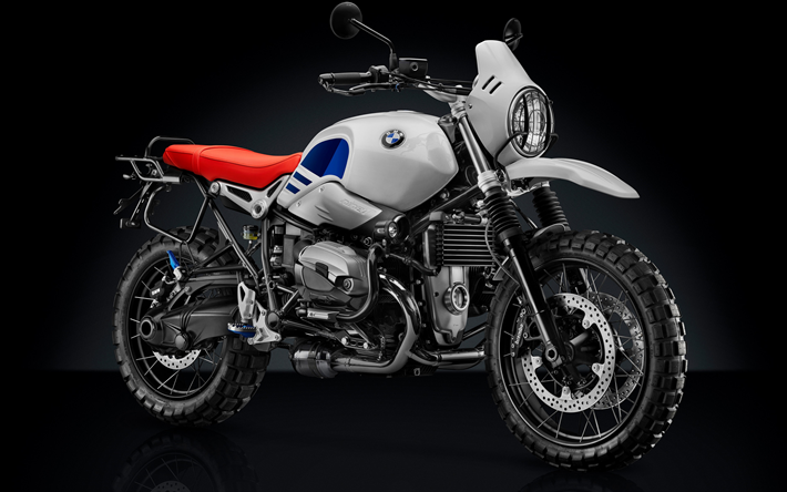 BMW R NineT Kaupunkien GS, 2018, 4k, uudet moottoripy&#246;r&#228;t, sporttipy&#246;r&#228;n, BMW