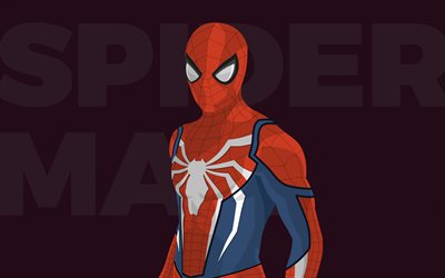 Spiderman, minimal, superheroes, art