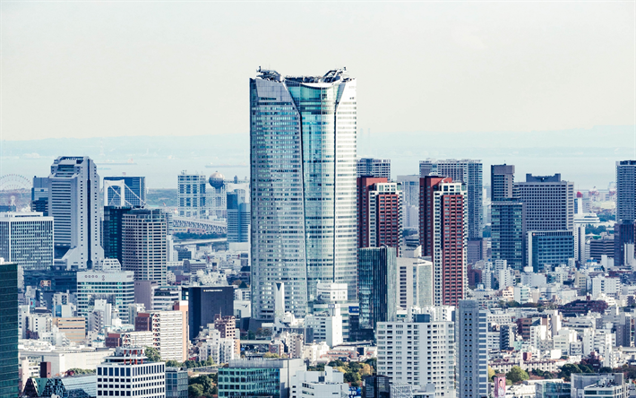 Shinjuku, 4k, skyscrapers, modern buildings, Japan, Asia