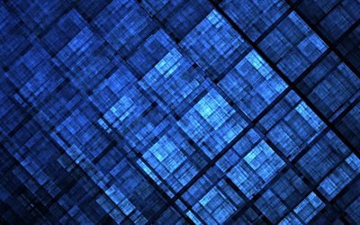 dark blue abstraction background, geometric blue background, blue texture, creative backgrounds, blue pattern background