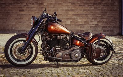 Thunderbike moneda de Cobre, corcho, motocicletas custom, motos tuning, estadounidense de motocicletas Harley Davidson
