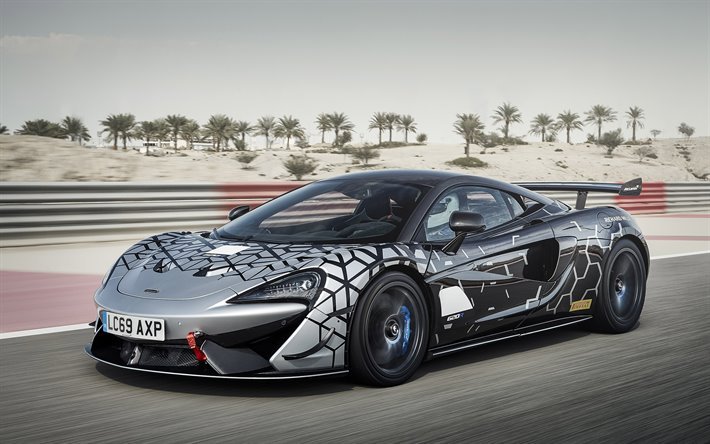 2020, McLaren 620R, silver sports coupe, front view, race car, tuning 620R, British sports cars, McLaren