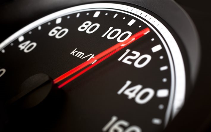 speedometer, arrow, speed, 110 kilometers per hour