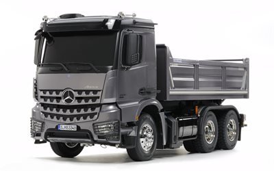 Mercedes-Benz Arocs 3348, 4k, 2018 camions 6x4, Benne Camion de, nouvel Arocs, les camions, les Mercedes