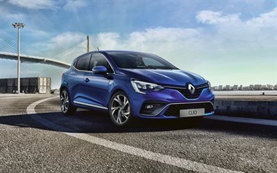 4k, Renault Clio, rue, 2019 voitures, nouvelle clio, les voitures fran&#231;aises, en 2019, Renault