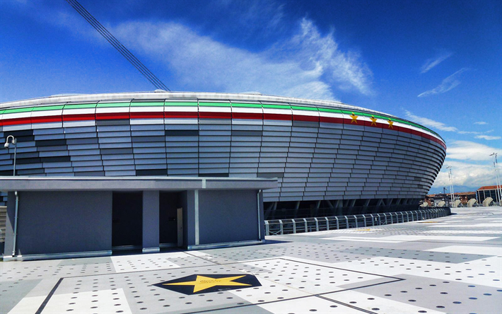 Juventus Stadium, panorama, Allianz Stadium, jalkapallo-stadion, jalkapallo, Juventus arena, Italia, Juventuksen uusi stadion, italian stadionit
