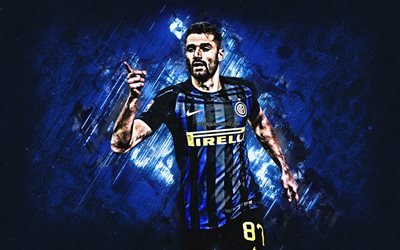 Antonio Candreva, Internazionale FC, Italian football player, midfielder, goal, joy, Inter Milan FC, portrait, Serie A, Italy, football