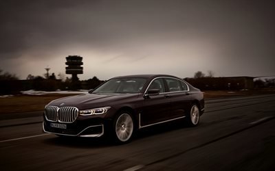 7 de BMW, 2019, G12, s&#233;rie 7 berline de luxe, vue de face, &#224; l&#39;ext&#233;rieur, les voitures allemandes, BMW