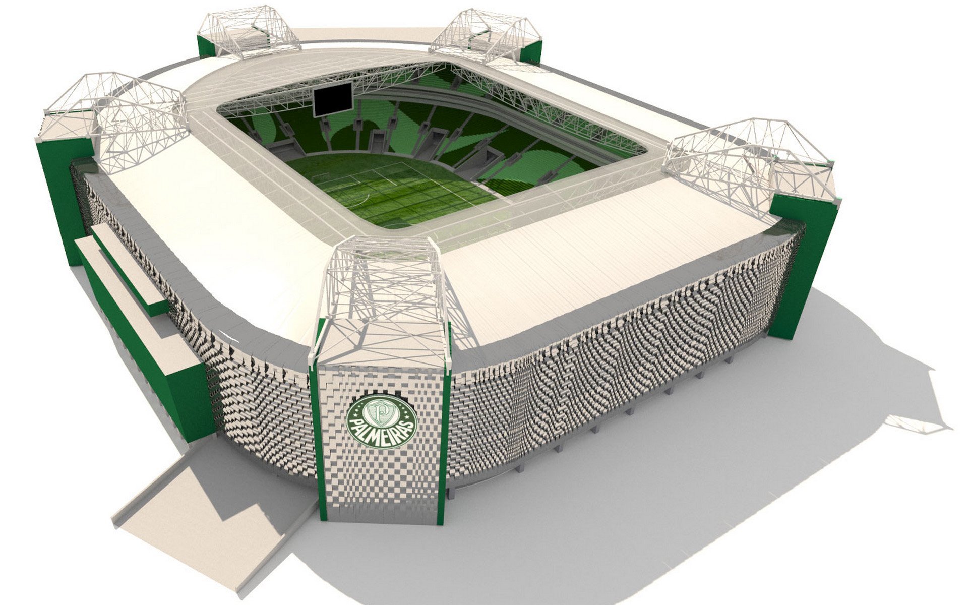 Download Wallpapers Palmeiras Stadium 3d Project Allianz Parque Soccer Palestra Italia Arena 8572