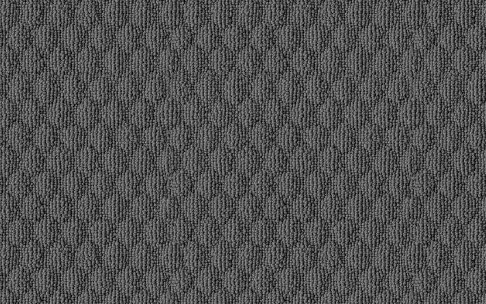 trama tappeto grigio, tappeto nero, trama a maglia grigia, sfondo tessuto grigio, trama tessuto grigio, sfondo tappeto