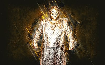 CeeLo Green, American Rapper, Cee Lo, Thomas DeCarlo Callaway, Gold CeeLo Green Suit, Gold Stone Background, american singer