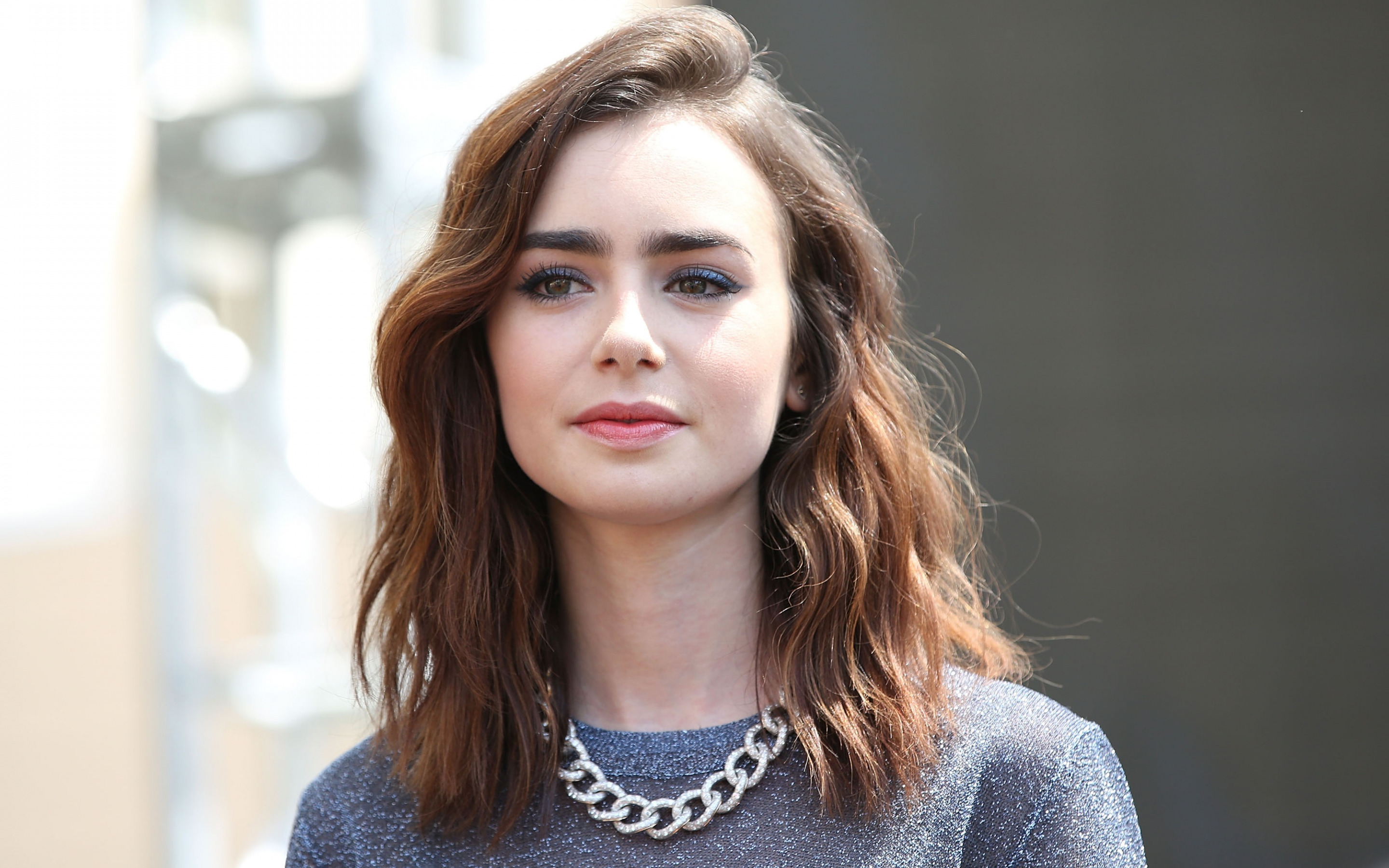 5. Lily Collins' Stunning Blue Hair Moments - wide 11