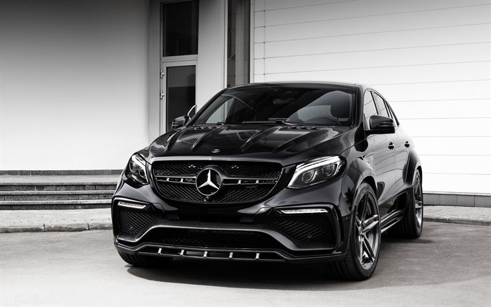 Mercedes-Benz GLE-Class, Coupe, C292, 2016, Black GLE, Mercedes tuning, German cars, Mercedes