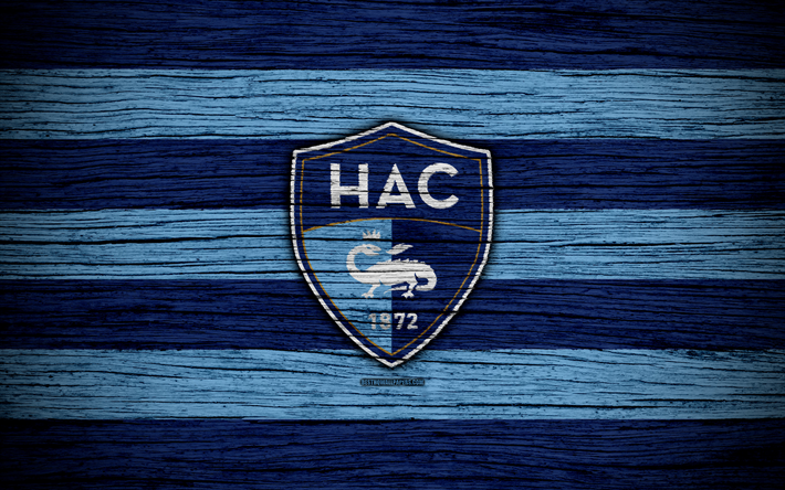 Havre FC, 4k, Ligue 2, jalkapallo, puinen rakenne, Ranska, Le Havre AC, football club, Liga 2, FC Havre