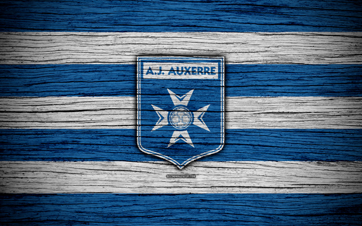 2 Auxerre FC, 4k, 2 T&#252;rkiye Kupası, futbol, ahşap doku, Fransa, Auxerre, futbol kul&#252;b&#252;, Lig, FC Auxerre