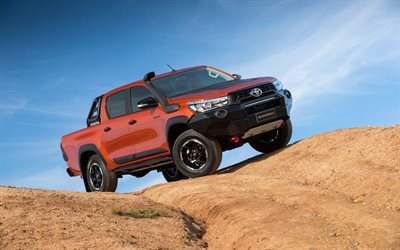 Toyota Hilux Rugged X Double Cab, offroad, 2018 cars, Toyota Hilux, pickup, new Hilux, Toyota