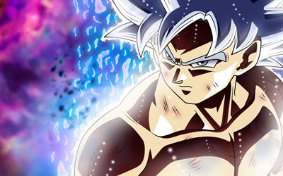 Ultra Instinto De Goku, arte, 4k, Dragon Ball, Migatte N&#227;o Gokui, Super Saiyan Deus, DBS, Goku, Dragon Ball Super