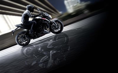 4k, Suzuki GSX-S1000F, motociclista, 2018 motos, estrada, nova GSX-S1000F, sbk, Suzuki